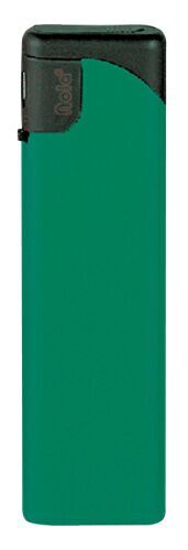Nola 2 Electronic Lighter in matte green – Refillable, with black cap and black pusher