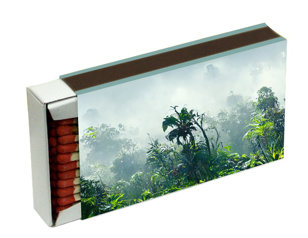 Lange Streichhölzer CAMINO 10cm Tropical Schachtelmaß:111x65x20mm; Inh. ca. 50 Hölzer